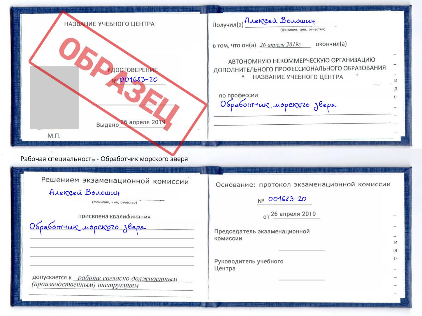 Обработчик морского зверя Юрга